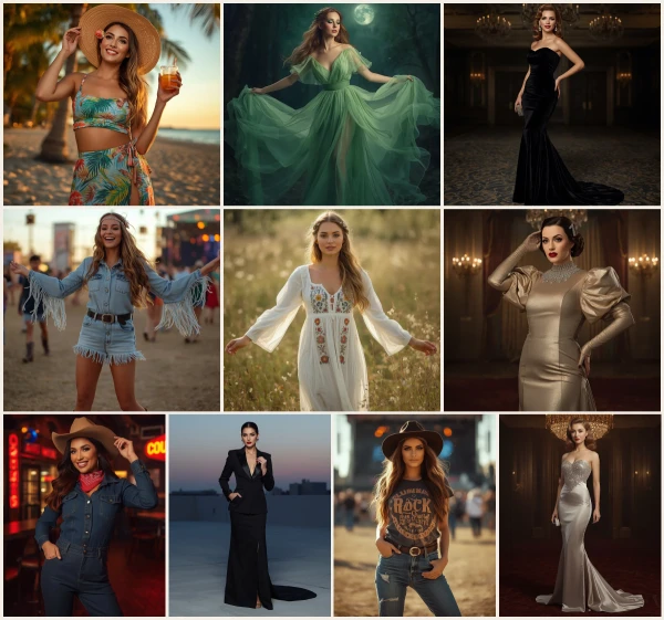 New 10 AI Prompts for Women's Soft Grunge Aesthetic with Edgy Details