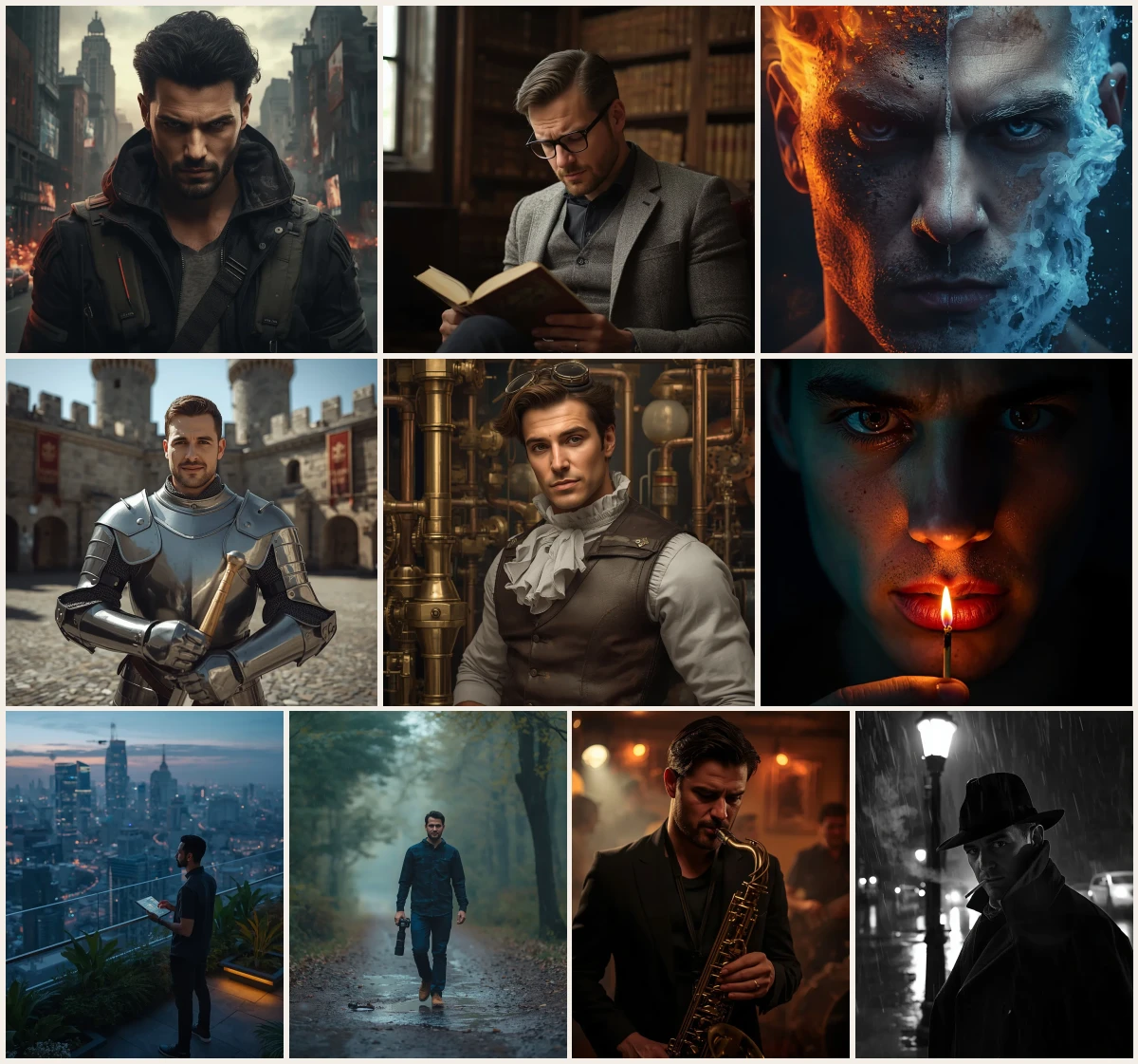 Top 10 Cool Boy's AI Image Prompts for Stylish Cinematic Portrait Photography