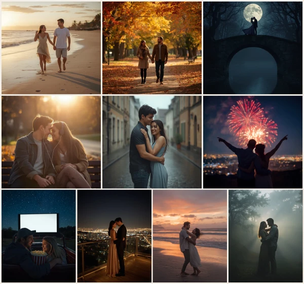 Top 10 Romantic Couple AI Prompts for Serenade Under the Stars