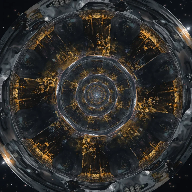 Floating Luxury Metropolis Inside Infinite Mirror Time Fractal Spiral Prompt | Prompt seen South Indian — AI image prompt