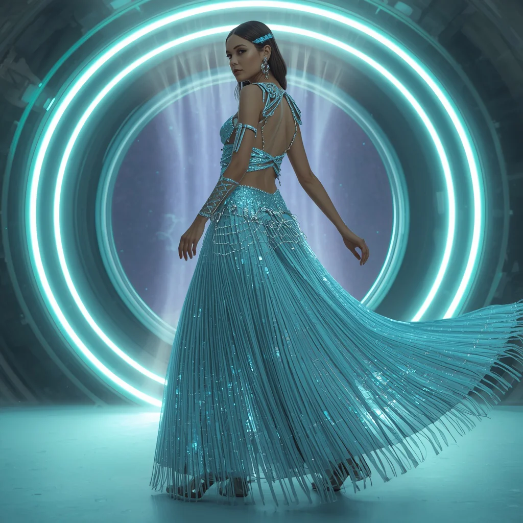 Frozen Aurora Ice Singularity Apex Quantum Armor Saree with Floating Orbital Storm Ring Matrix Nexus Collapse | instagram trending prompt copy and paste — AI image prompt