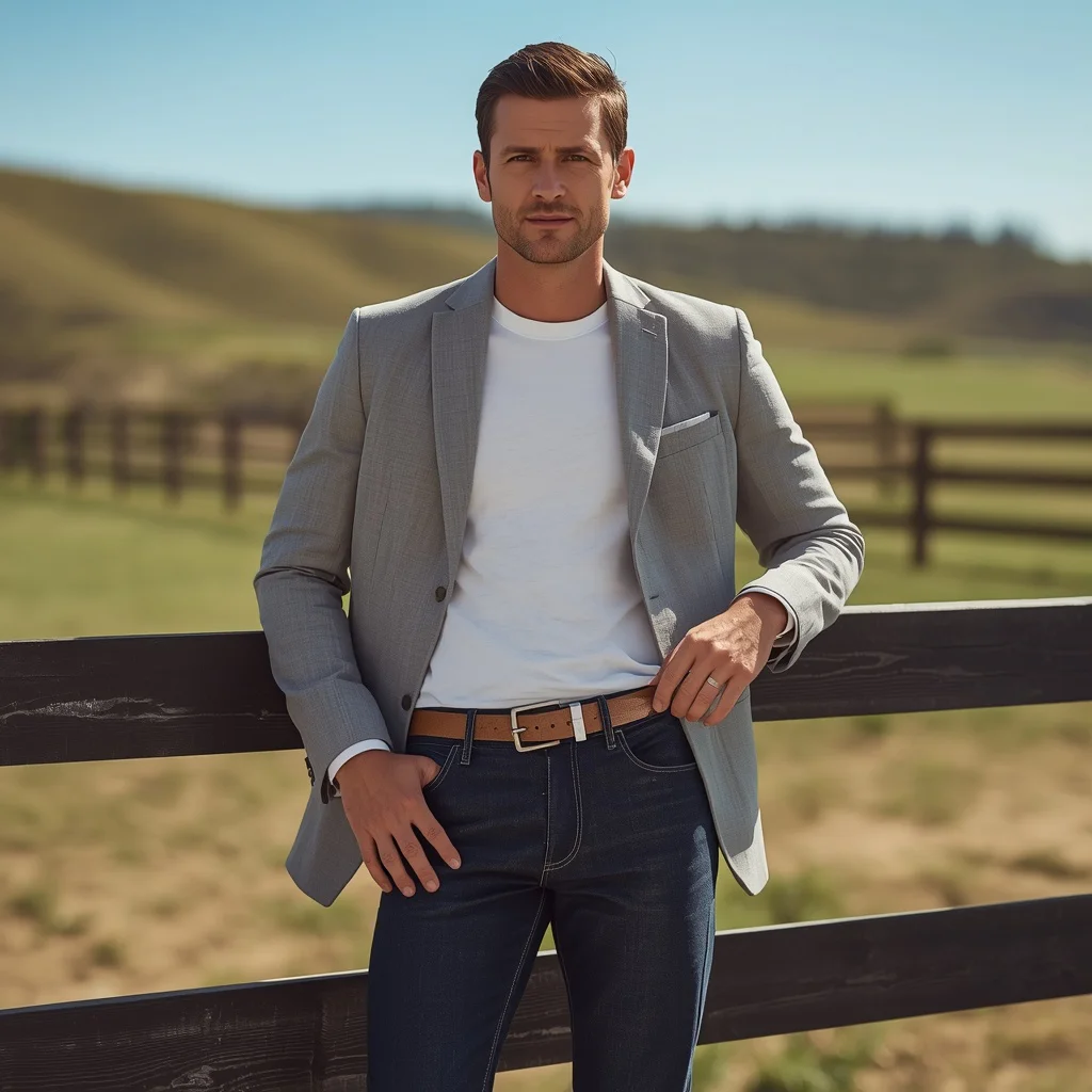 Stylish Man in Modern Western Theme Outfit | instagram viral photo ai prompt — AI image prompt